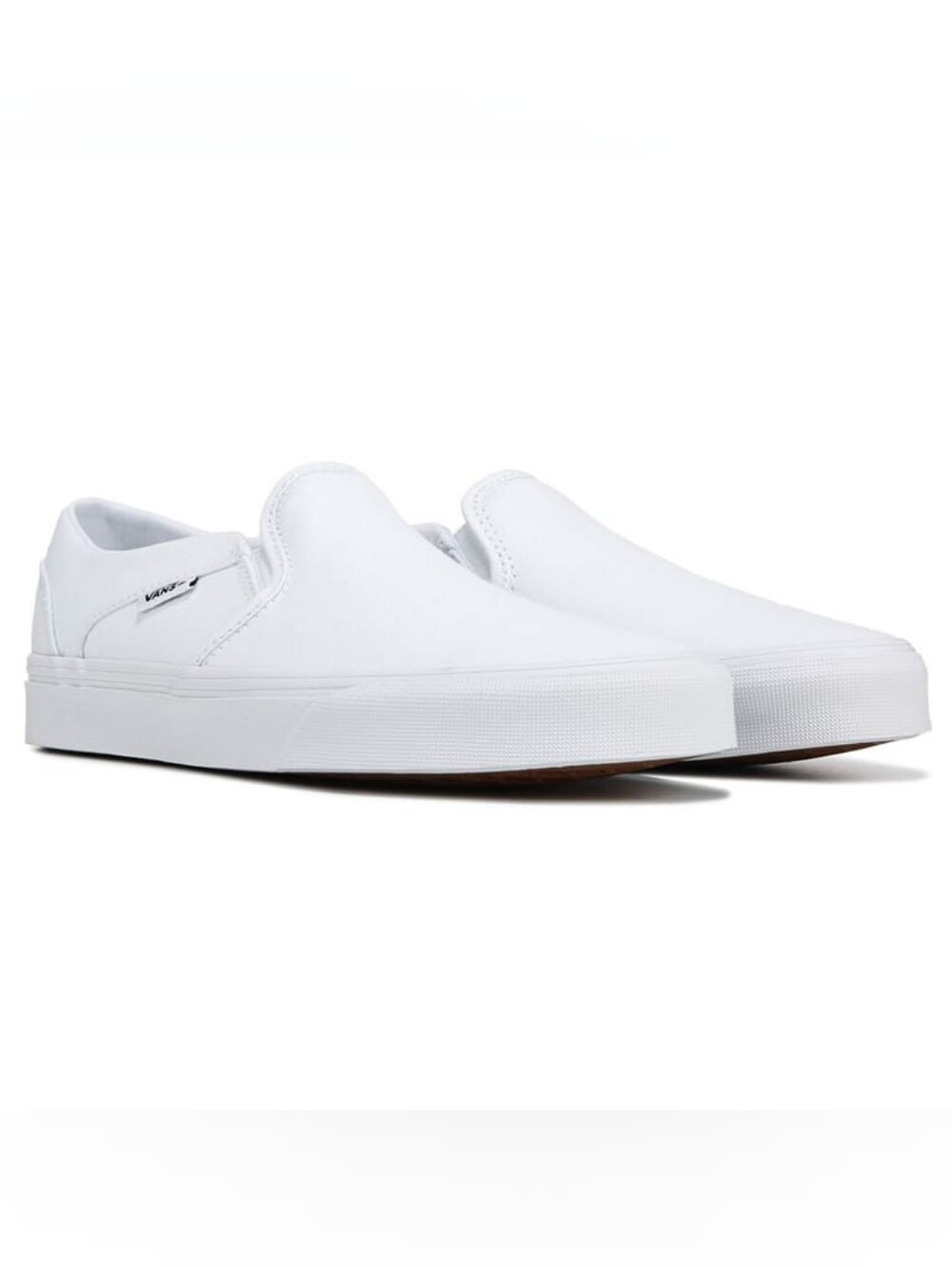 Men's Vans Classic Slip-On Loafers in White Sz 12- Tried On, Not Worn